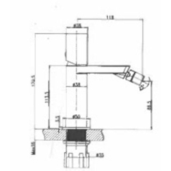 Grifo Bidé Tube - Imagen 2